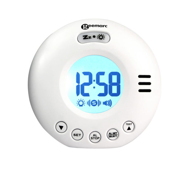 geemarc Clocks alarm clocks Alarm Clocks Wake’n’Shake VOYAGER WHITE V2