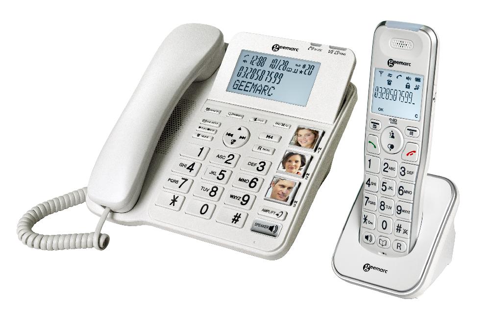 geemarc Phones Hearing impaired phones COMBI phones AMPLIDECT COMBI 295