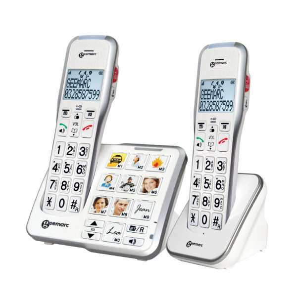 geemarc Phones Hearing impaired phones Cordless phones AMPLIDECT595-2 PHOTO