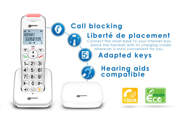 Geemarc Phones Hearing Impaired Phones Cordless Phones Liberty 200