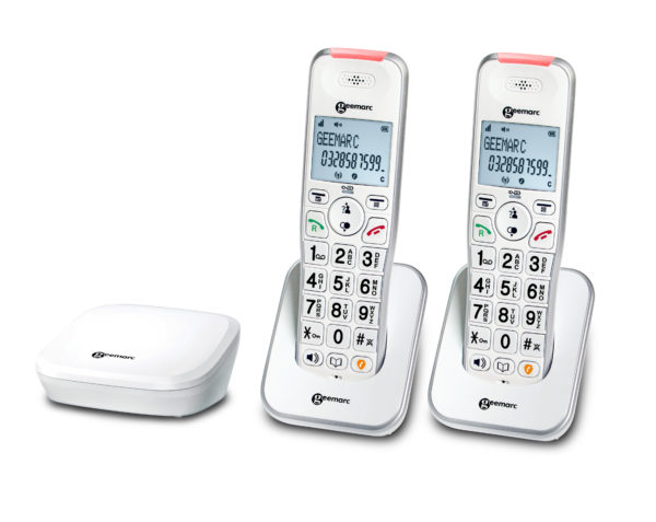 Geemarc Phones Hearing Impaired Phones Cordless Phones Liberty 200 TWIN