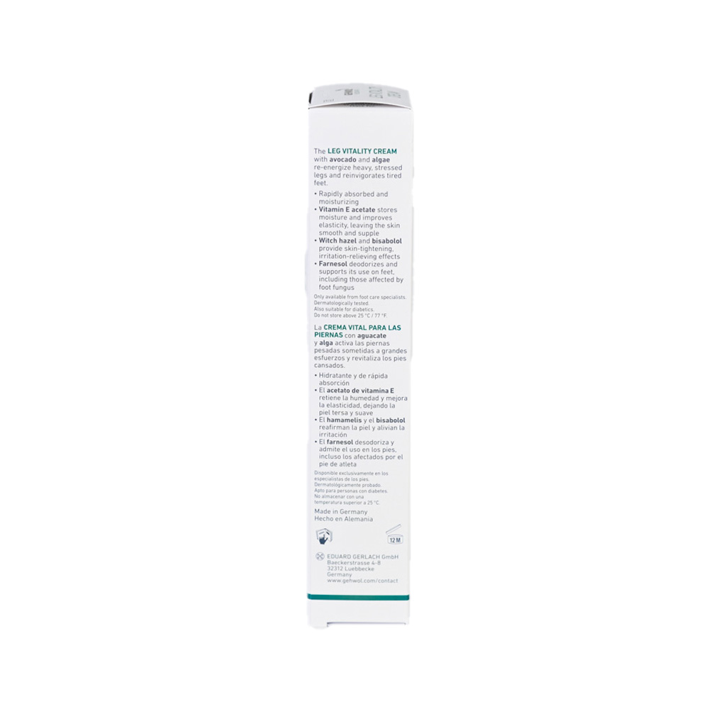 Gehwol Home Our Products New Arrivals Leg Vitality Cream – Revitalizes Smooths The Skin And Refreshes Tired Legs