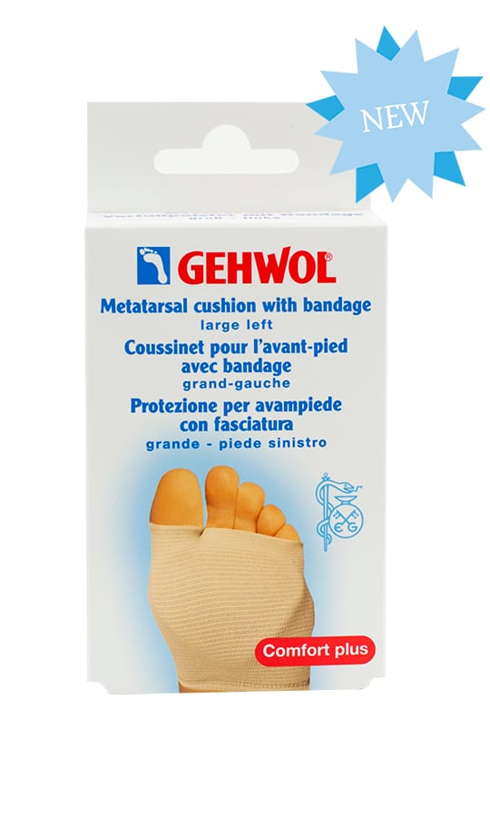 gehwol Home Our Products Polymers Plasters and protective Pads Metatarsal cushion with bandage