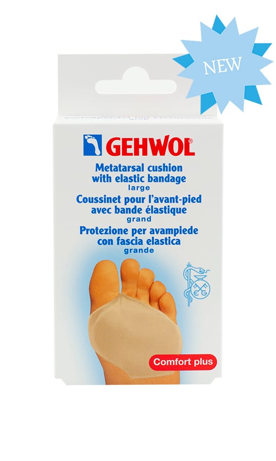gehwol Home Our Products Polymers Plasters and protective Pads Metatarsal cushion with elastic bandage