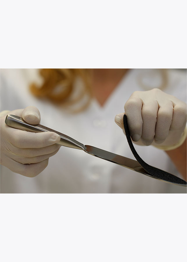 Gehwol Home Our Products Professional Preparations Sterilizable Inox File “Keller” Switzerland