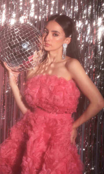 geisha designs Amalda Ruffle Dress