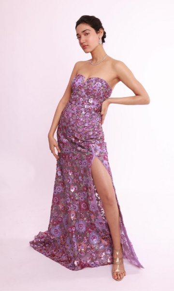 Geisha Designs Amethyst Bloom Gown