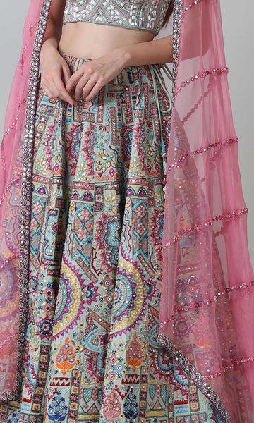 Geisha Designs Asma Lehenga Set