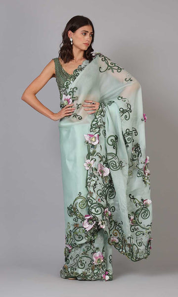 Geisha Designs Clio Floral Saree