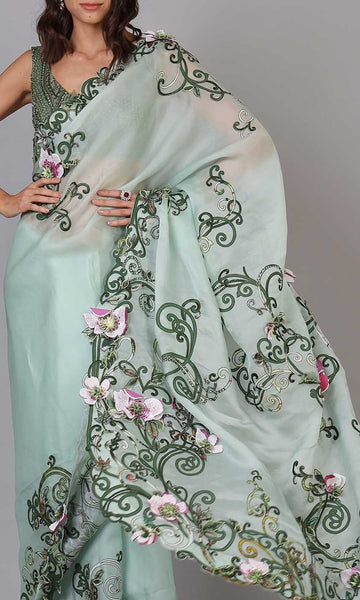 Geisha Designs Clio Floral Saree