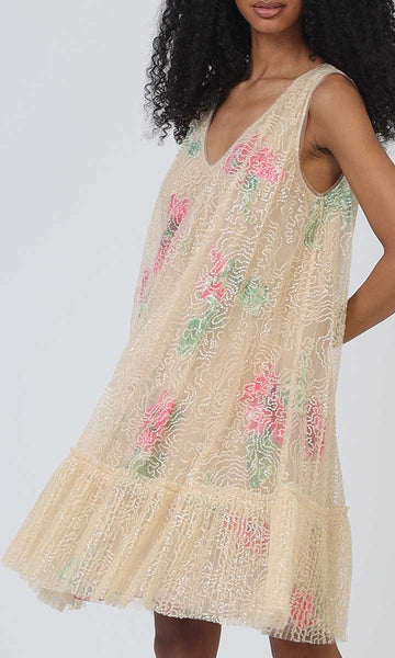 Geisha Designs Cora Sequin A-Line Dress