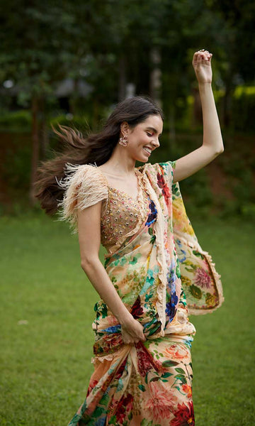 geisha designs Delia Floral Saree