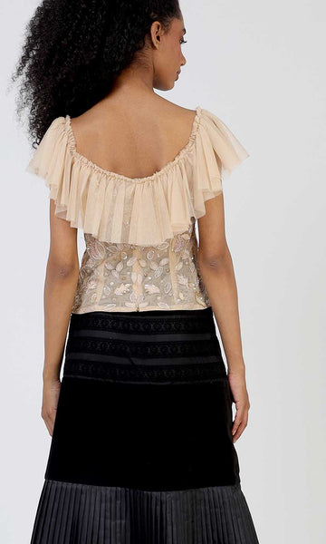 Geisha Designs Delilah Embroidered Blouse