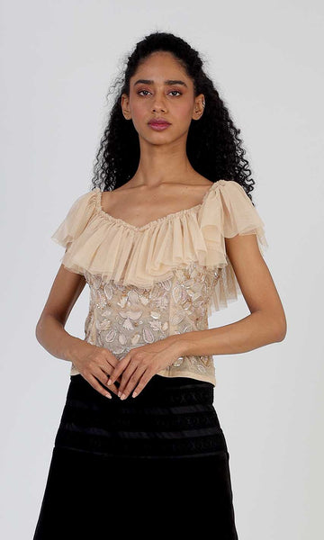 geisha designs Delilah Embroidered Blouse