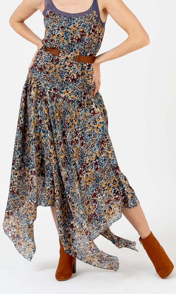 Geisha Designs Ditsy Handkerchief Skirt