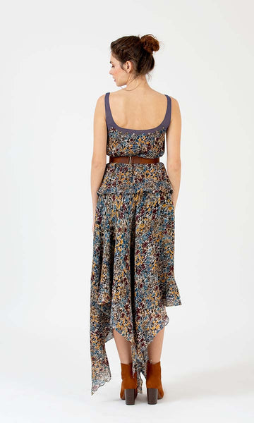 Geisha Designs Ditsy Handkerchief Skirt