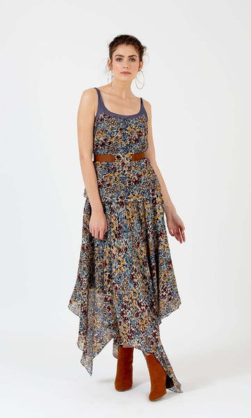 geisha designs Ditsy Handkerchief Skirt