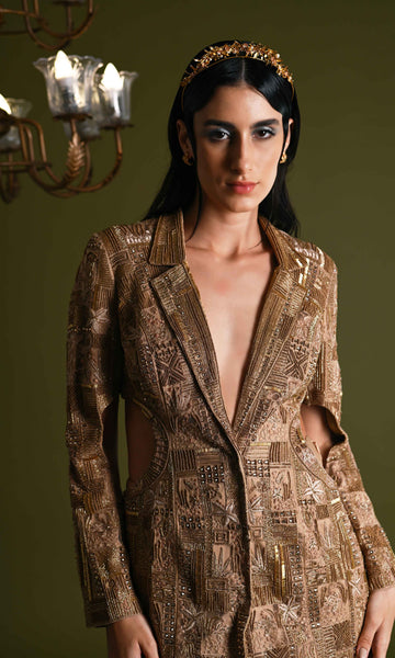Geisha Designs Fariya Skirt Blazer Set