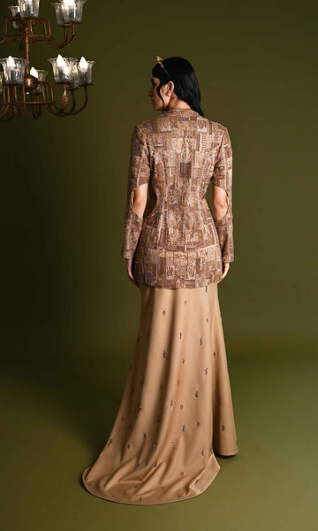 Geisha Designs Fariya Skirt Blazer Set