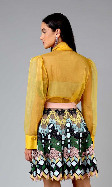 Geisha Designs Fiona Organza Shirt