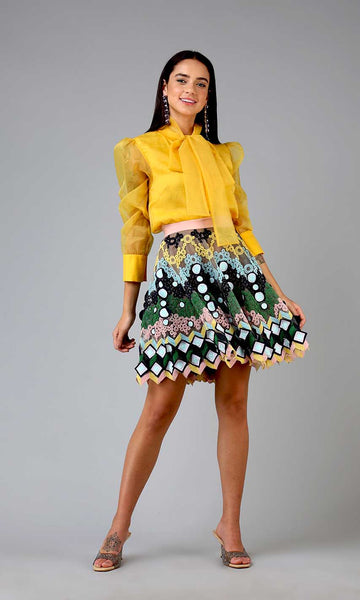 Geisha Designs Fiona Organza Shirt