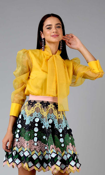 Geisha Designs Fiona Organza Shirt