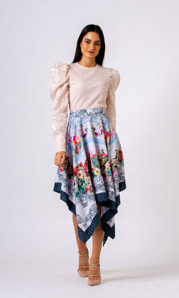 geisha designs Holiday Scarf Asymmetric Skirt