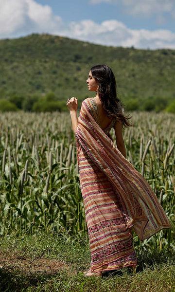 geisha designs Irena Geometric Saree