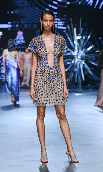 geisha designs Lapis Crystal Dress