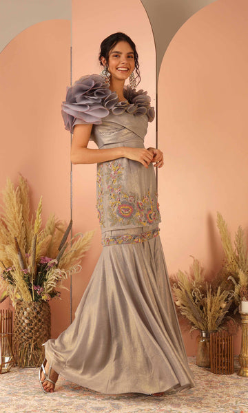 geisha designs Lara Grey Co-Ord Set