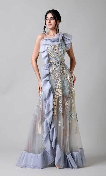 Geisha Designs Melody Grey Gown