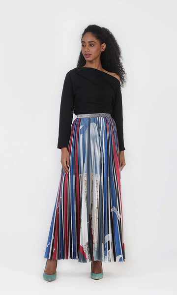 geisha designs Multi Striped Skirt