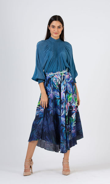 geisha designs Night Sky Ombre Skirt