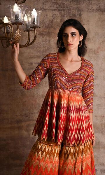 Geisha Designs Nitya Sharara Set