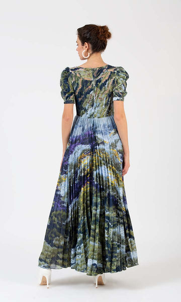 Geisha Designs Prairie Pleated Maxi