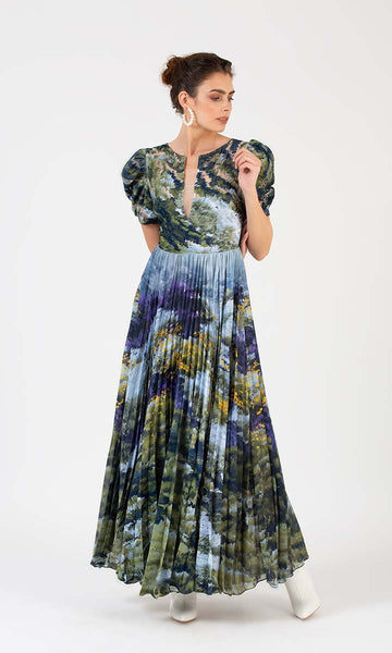 geisha designs Prairie Pleated Maxi