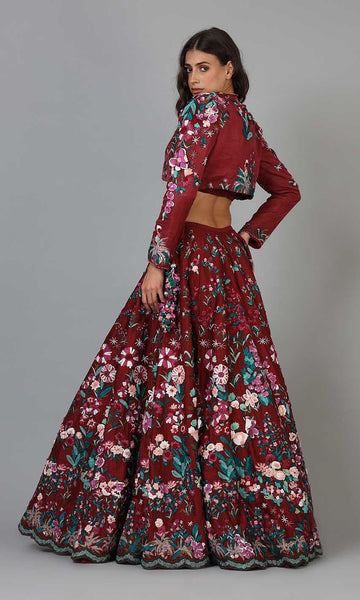 Geisha Designs Rhea Floral Lehenga Set