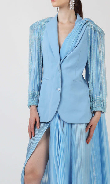 Geisha Designs Sapphire Saree Blazer