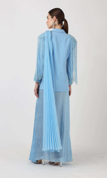 Geisha Designs Sapphire Saree Blazer