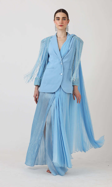 geisha designs Sapphire Saree Blazer