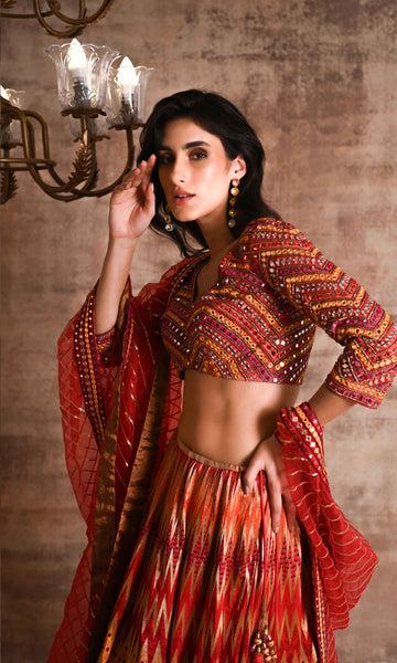 Geisha Designs Saranya Lehanga Set