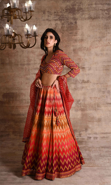 Geisha Designs Saranya Lehanga Set