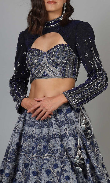 Geisha Designs Selena Embellished Lehenga Set