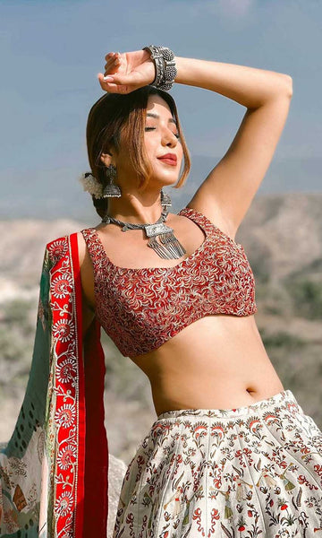 Geisha Designs Story Of True Love Lehenga Set