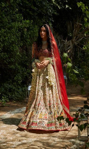 Geisha Designs Story Of True Love Lehenga Set