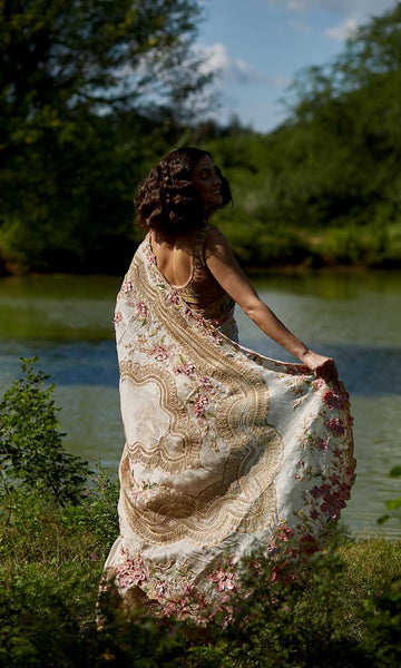 Geisha Designs Thalia Floral Saree