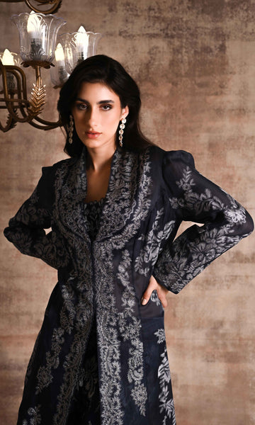 Geisha Designs Zainara Jacket With Sharara Set