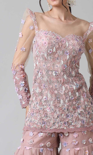 Geisha Designs Zana Gharara Set