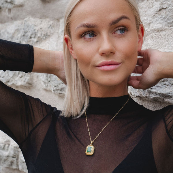 Gemondo Bona Fide Lapis Lazuli Octagon Locket In Gold Plated Sterling Silver