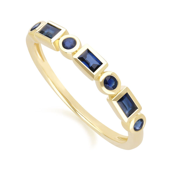 Gemondo Classic Sapphire Eternity Ring In 9ct Yellow Gold